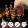 MIUPOO Metal Standing Kebab Skewers,Stainless Steel Skewers Air Fryer Skewer,Reusable