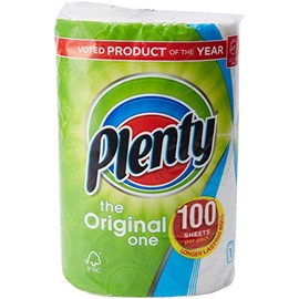 Plenty White Kitchen Roll 100 Sheets