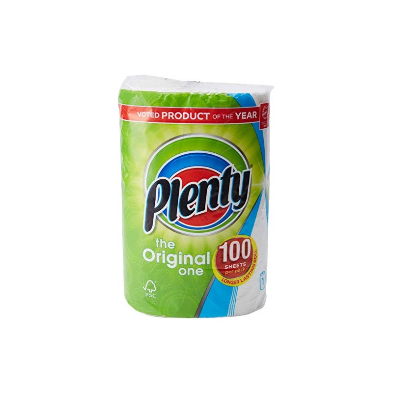 Plenty White Kitchen Roll 100 Sheets