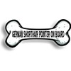 German Shorthair Pointer on Board Car Magnet Bumper Sticker 3"x7"