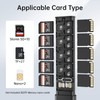 YOLIZUOT Pop-up Design 30 Slots Memory Card Case Crush &