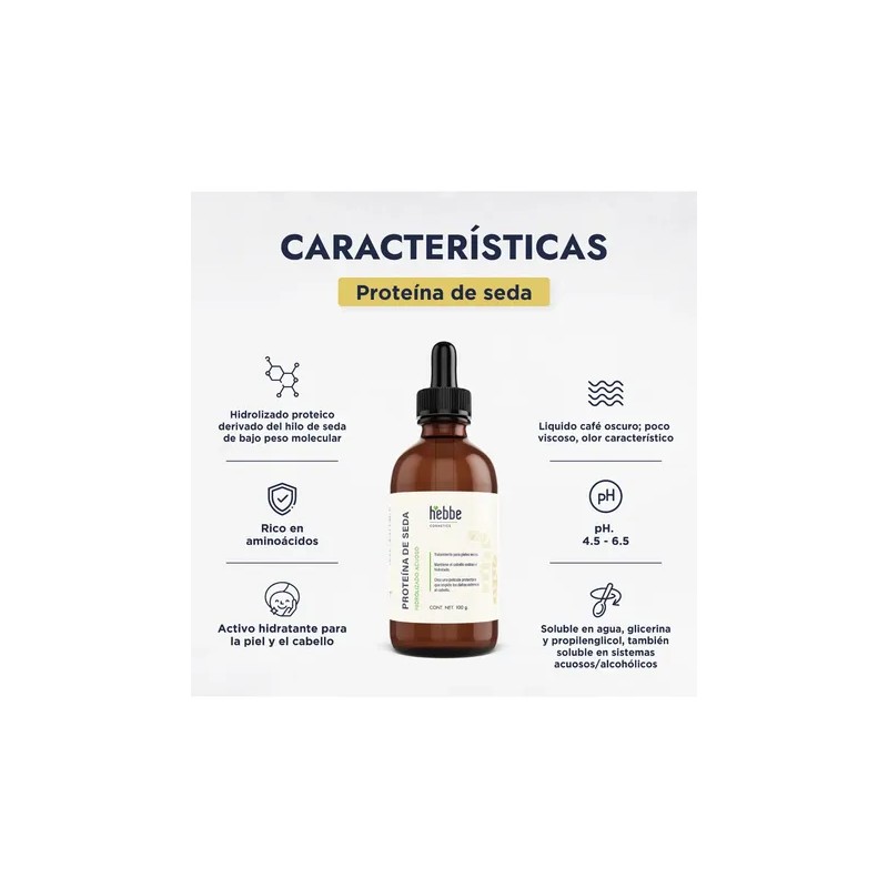 Proteina De Seda Hidrolizado Liquido Capilar Y Facial 100g