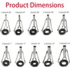 50 Pieces Fishing Rod Tip Repair Kit Rod Tips Kit