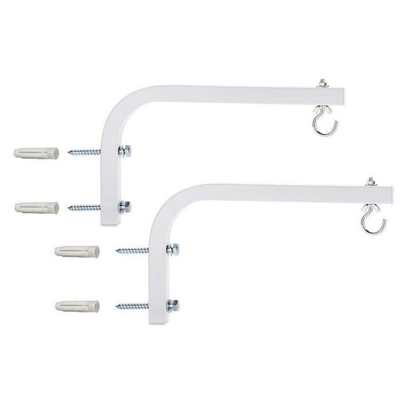 Aswalling 90 Degrees Projector Screen Wall Mount L-Brackets Projection Bracket