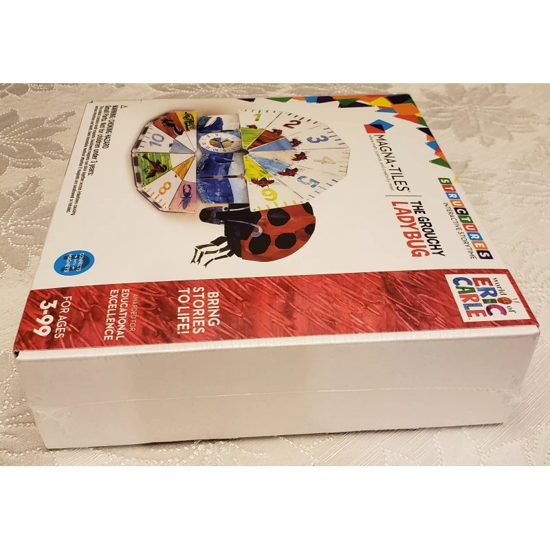 Magna-Tiles -The Grouchy Lady Bug,16 Piece Set, World of Eric Carle,