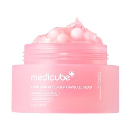 [medicube] PDRN Pink Collagen Capsule Cream | Pink Boba Cream | Salmon DNA, Niacinamide for Uneven Skin Tone, Glow Hydration:_PDRN Capsule Cream