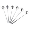 Leadigol 6PCS Long Handle Spoon Mixing Spoon 10-Inch Stainless Steel