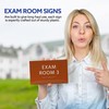 ADA CENTRAL SIGNS 6" X4" Exam Room 3 Sign- Tactile