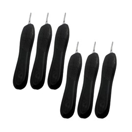 AAProTools Lot Of 6 Scalpel Handle #3, Black Plastic Grip - Fitting Blades #10 Thru 15