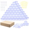 100 Pieces 5ml/5 gram Empty Containers Mini Clear Jar Sample