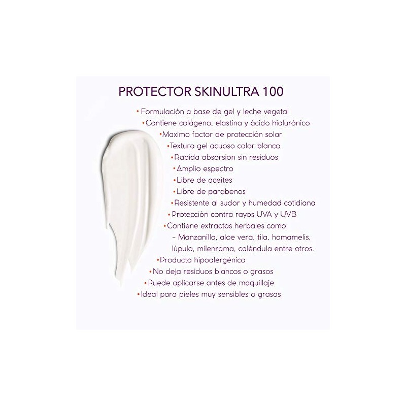 VIDA SCENTS | Protector Solar SKINULTRA 100 con acido hialuronico