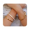 Women's Gold Bangle - 18K Gold Plated Stainless Steel Bracelet