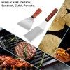 2 PCS Wood Handle Grill Spatula, lyfLux Stainless Steel Large