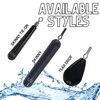Reaction Tackle Tungsten Drop Shot (Silver, Skinny, 3/8)- Tie on
