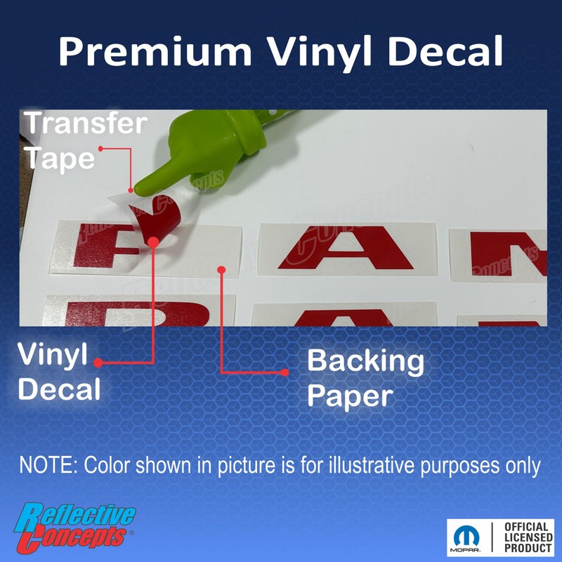 Reflective Concepts 2019-2026 RAM Door Emblem Overlay Decal Stickers -