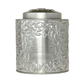 Brodies - Earl Grey Pyramid Tea - Gift Tin Caddy Silver Colour (total 15 Pyramid Tea Bags) - Elegant and scented quintessential British Tea with the citrus Note of Bergamot