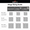 Design House 10 Pack Heavy Duty Satin Brass Door Hinges