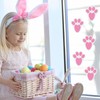 Ocosy 24Pcs Removable Easter Bunny Paw Prints Rabbit Paw Print