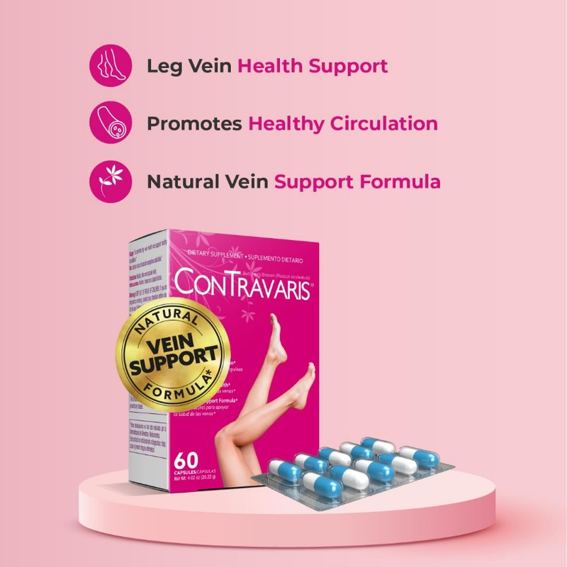 CONTRAVARIS Promotes Healthy Circulation & Leg Vein Support Supplement with