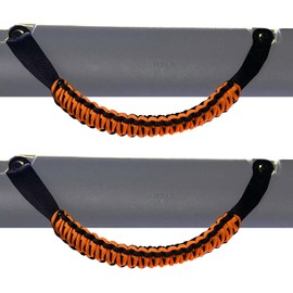 Bartact Grab Handle for Ford Bronco 2021+ (Neon Orange Paracord) Pair Made in USA