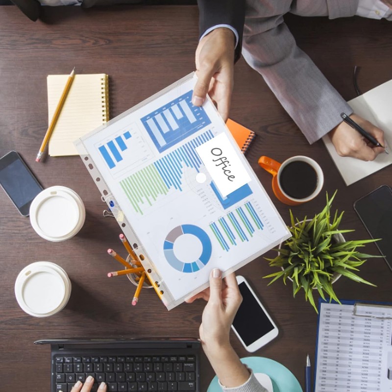 Document Wallet A4 20 Pack Waterproof Document Folder A4 for