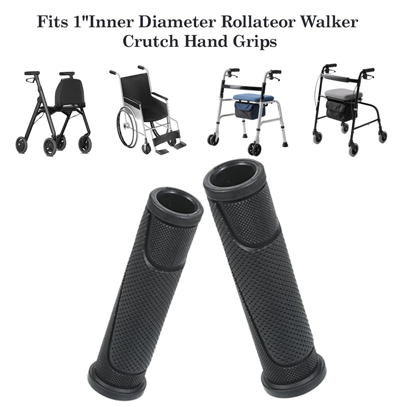 2 PCS Universal Rollator Hand Grip, Wheelchair Hand Grips Anti-Slip