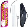 "Manicure Pedicure" 12-Foot King Size Complete Swooper Feather Flag and