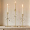 Bow Candle Holder - Bow Candlestick Holder Set of 3