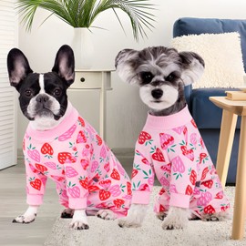 Dog Surgery Recovery Suit, Dog Onesie for Surgery Female Male Dogs, Dogs Pajamas Long Sleeve, Small Dogs Onesie, Abdominal Wound Bandages Surgical Suit, Cat Recovery Suit for Shedding Skin Disease
