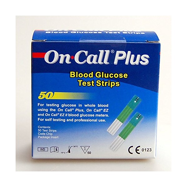 On Call Plus Blood Glucose Test Strips (50 Test Strips)