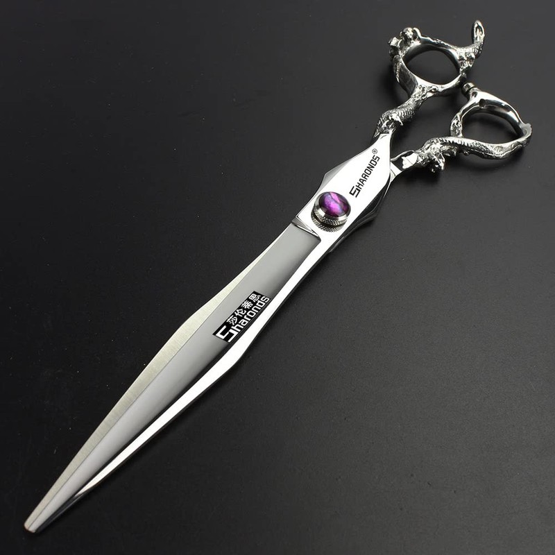 7/8 inch professional hairdressing scissors, hairdressing scissors, tap handle (8
