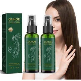 Zdiwond Elixir Para El Crecimiento Del Cabello Ouhoe, Ouhoe Natural Herbs Ginseng Hair Tonic, Ouhoe Hair Growth Spray, Serum Pertumbuhan Rambut Ginseng