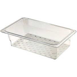 Cambro 33CLRCW135 Camwear Colander, 3"D, clear polycarbonate, fits 1/3-pan - C