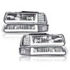 PIT66 LED Headlight Assembly Compatible with 99-02 Chevy Silverado 1500