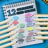 XingyLi 16 Pack Mini Cartoon Colouring Pencils in 12 Colours,