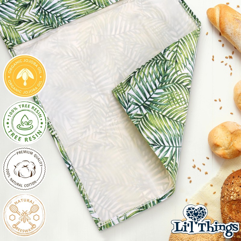Li'l Things Eco-friendly Reusable Beeswax Bread bags 2.0 | Set
