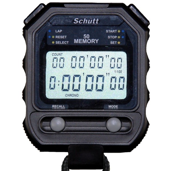 Schütt Stopwatch PC-73 | Two-line Display | 50 Memory |