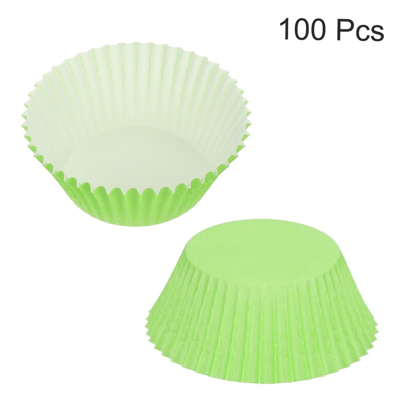 sourcing map 100 Pcs Cupcake Liners, Muffins Paper Baking Cups