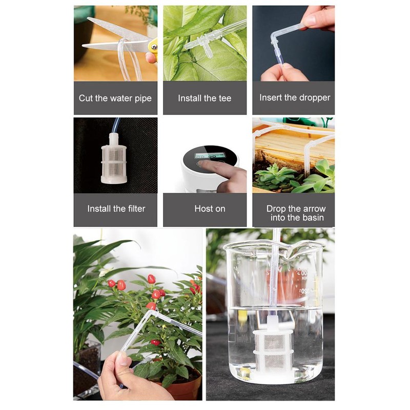 15 Pots Potted Plants Watering Device Remotely Controlled Intelligent Timer