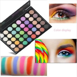 YARLADY 40 color Highly Pigmented Eye Makeup Palette, Matte Shimmer Metallic Eyeshadow Pallet Long Lasting Blendable Natural Colors Make Up Eye Shadows Cosmetics Gift Kit (E02)