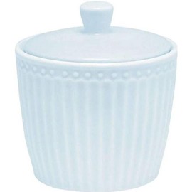 GreenGate Ceramic Sugar Bowl Alice Blue Sugar Pot Everyday Tableware Pale Blue Tin