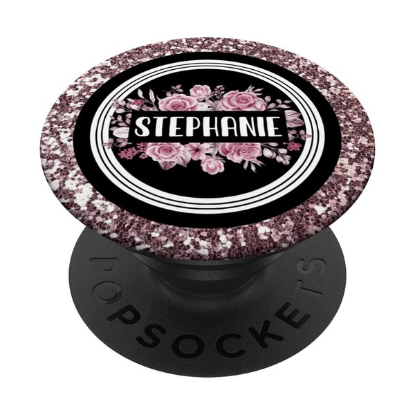 Stephanie Geschenk Personalisiertes Namens-Accessoire für Sie, Rose Pink PopSockets mit