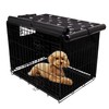 Pet Prime Dog Crate Cover Indoor/Outdoor Durable Windproof 600D Oxford