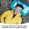 1 Simple Eye Mask and 1 Hair Scrunchie, Sleep Blackout