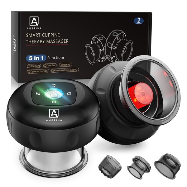 Ambfina 2 Electric Cupping Therapy Set, 5-in-1 Smart Cupping kit
