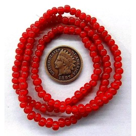 2 bags Cherry White Heart Gooseberry Star Rosetta Trade Beads African style