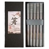 Metal Chopsticks Reusable Titanium Plated, Stainless Steel Chopsticks, 5 Pairs