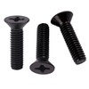 KOSJETHAS #6-32 x 3/8" Flat Head Machine Screws Black Finish