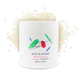 Mascarilla para Cabello Reparadora con Aceite de Germen de Arroz | Crema para Peinar - Hidratación Profunda | Con Vitamina E | Ideal para Cabello Seco y Dañado - Cuidado del Cabello | RICE & SHINE