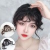 Curly wig extensions curly straight perm bangs (WFLPU1X) natural black - onesizeWFLPU1X / 곱슬 가발 붙임머리 꼬불 똑딱이 파마 앞머리 부분 (WFLPU1X) 내츄럴블랙 - onesizeWFLPU1X